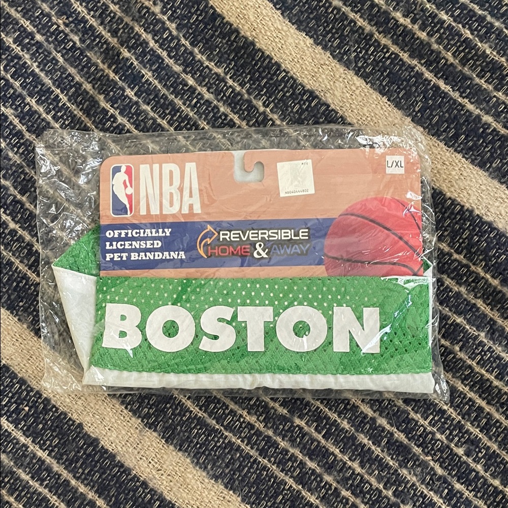 NBA Boston Green and White Pet Bandana